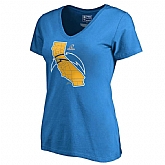 Women Chargers Light Blue 2018 NFL Playoffs T-Shirt